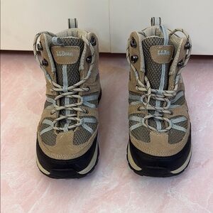 L.L. Bean Beige and Black Outdoor Boots